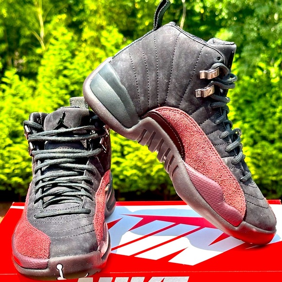 NEW Nike Air Jordan 12 Retro "A Ma Maniere" (Black / Burgundy Crush) - Picture 1 of 12